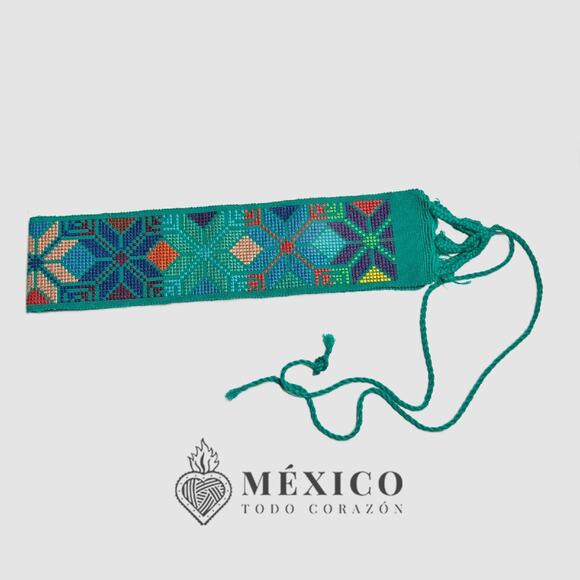 Mexican Folkloric belt day of the dead 5 de Mayo colorfull mexico todo corazon - Picture 3 of 4